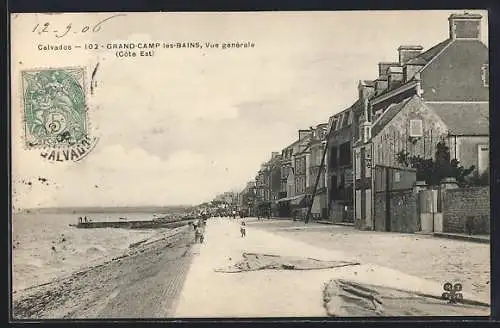 AK Grandcamp-les-Bains, Vue générale du côté est