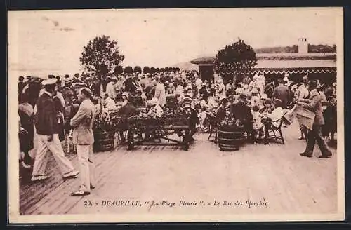 AK Deauville, La Plage Fleurie, Le Bar des Planches