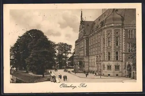 AK Oldenburg / O., Blick zur Post