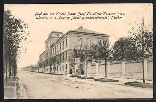 AK Wien, Kaiser Franz Josef Kavallerie-Kaserne Breitenseer Strasse