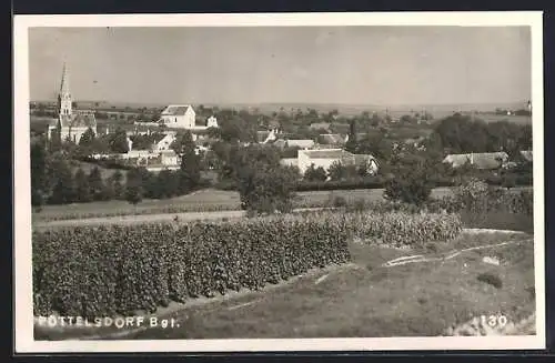 AK Pöttelsdorf /Bgl., Ortsansicht aus der Vogelschau