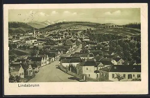 AK Enzesfeld-Lindabrunn, Lindabrunn aus der Vogelschau