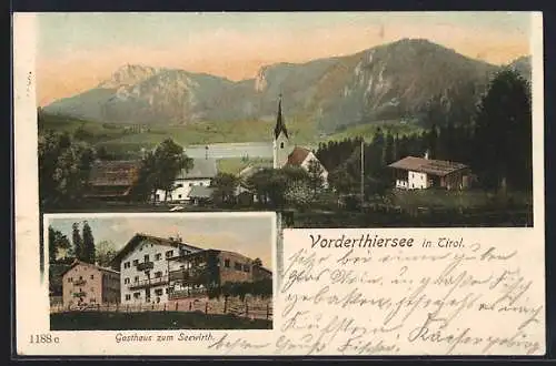 AK Thiersee /Tirol, Vorderthiersee, Gasthaus zum Seewirth