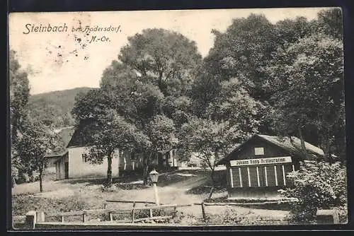 AK Mauerbach /N.-Oe., Steinbach bei Hadersdorf, Johann Rupp Restaurant