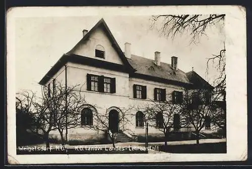 AK Ebreichsdorf /N.Ö., Weigelsdorf, Landw. Landes-Lehranstalt