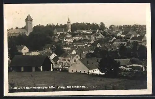 AK Allentsteig, Totalansicht der Ortschaft