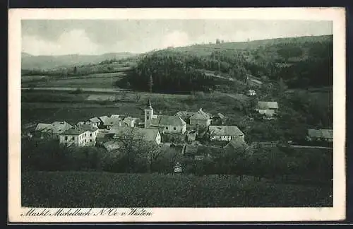 AK Michelbach, Ortsansicht mit Kirche