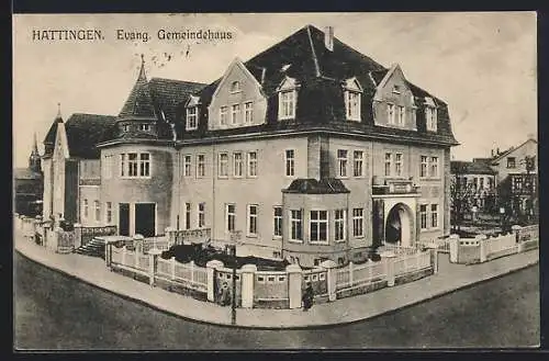 AK Hattingen / Ruhr, Evang. Gemeindehaus