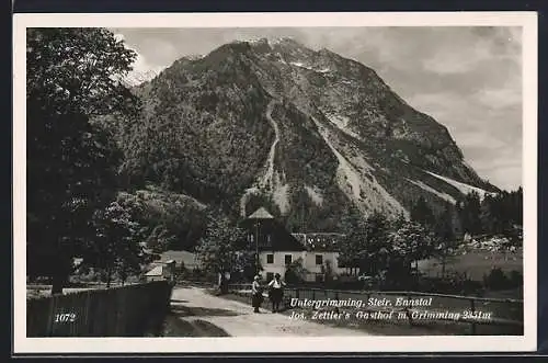 AK Stainach-Pürgg, Untergrimming, Gasthaus mit Grimming