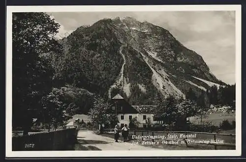 AK Stainach-Pürgg, Untergrimming, Gasthaus mit Grimming