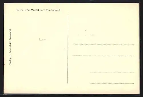 AK Teufenbach, Ortsansicht mit Blick ins Murtal