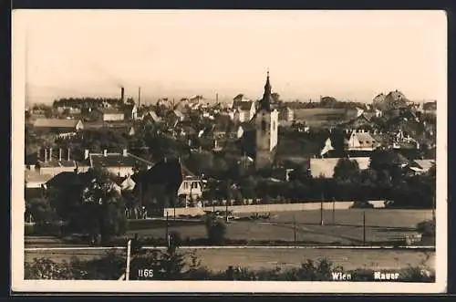 AK Wien, Mauer, Teilansicht mit Kirche