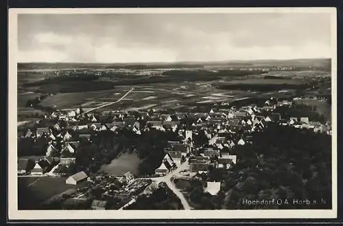 AK Hochdorf / Horb, Ortsansicht von oben