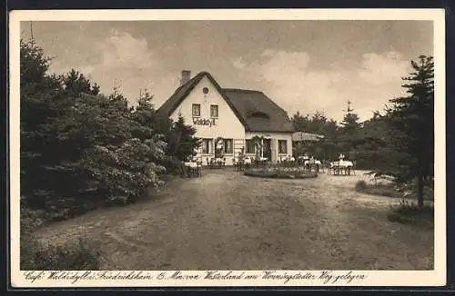 AK Friedrichshain / Sylt, Café Waldidyll am Wenningstedter Weg