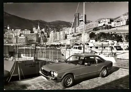 Fotografie unbekannter Fotograf, Ansicht Monaco / Monte Carlo, Auto Toyota Celica 1600 Coupe GT am Yachthafen