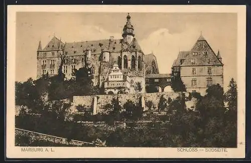 AK Marburg a. L., Schloss, Südseite