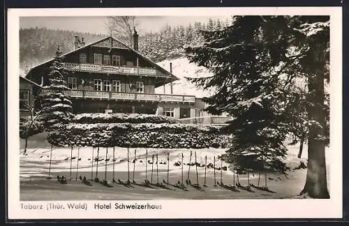 AK Tabarz /Thür. Wald, Hotel Schweizerhaus im Lauchgrund