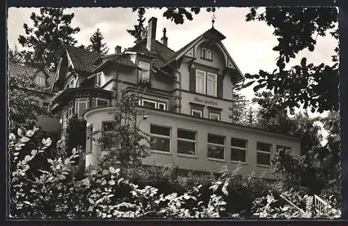 AK Bad Sachsa, Hotel Haus Seeblick, Bismarckstrasse 16