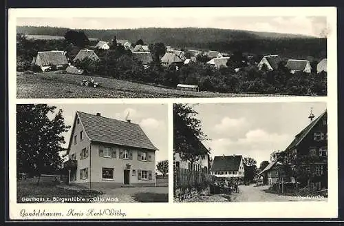 AK Gundelshausen / Dornhan, Gasthaus zum Bürgerstüble, Dorfstrasse