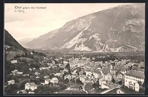 AK Chur, Ansicht gegen das Oberland