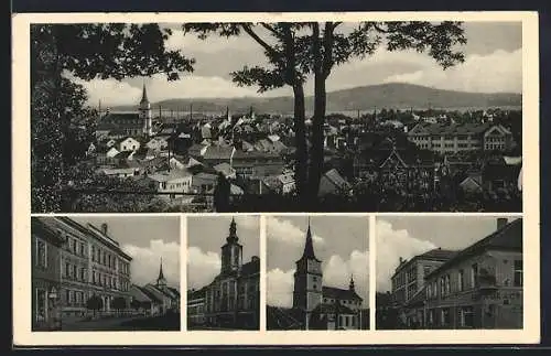 AK Rotkitzan, Panorama, Kirche, Rathaus