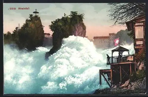 AK Der Rheinfall-Wasserfall