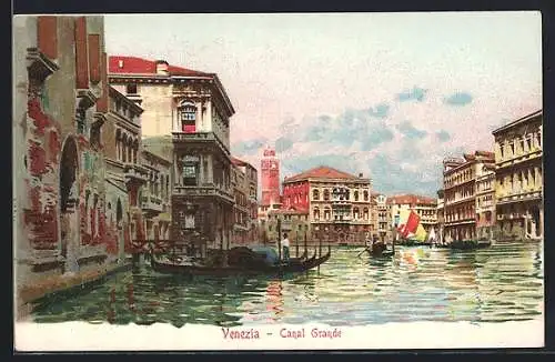 Lithographie Venezia, Canal Grande