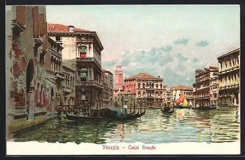 Lithographie Venezia, Canal Grande