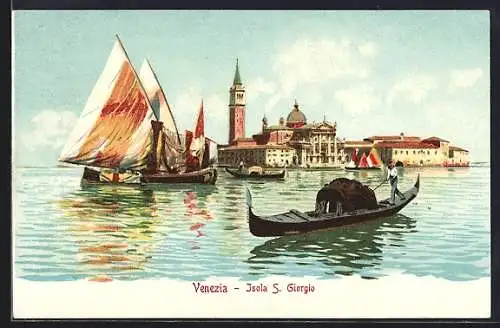 AK Venezia, Isola S. Giorgio, Gondeln und Segelboote