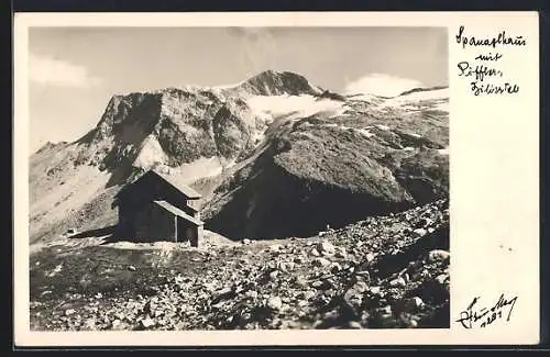 AK Spanaglhaus, Berghütte mit Riffler