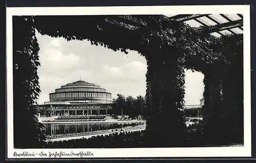 AK Breslau, Blick auf die Jahrhunderthalle