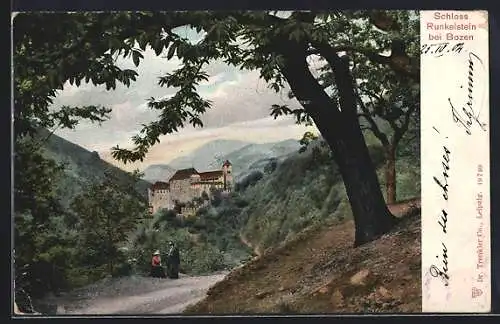 AK Bozen, Blick auf Schloss Runkelstein