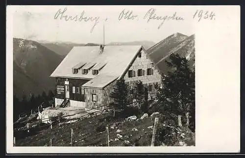 AK Waldfreunde-Hütte, Berghütte auf dem Oderberg