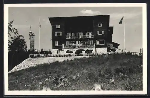 AK Mariazell, Berghotel Bürgeralpe von Gisela Stenitzer
