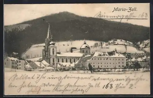 AK Maria-Zell, Teilansicht im Winter