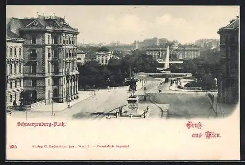 AK Wien, Blick auf den Schwarzenberg-Platz