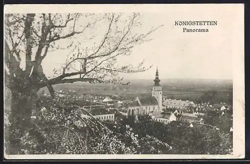 AK Königstetten, Panorama der Ortschaft