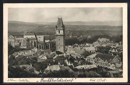 AK Perchtoldsdorf, Panorama des Ortes