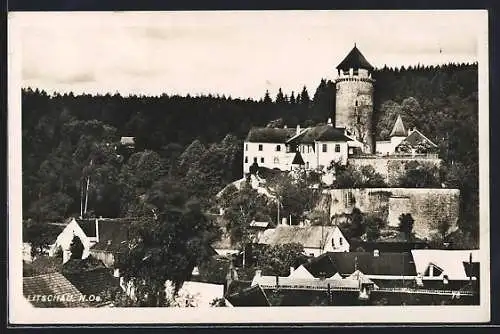 AK Litschau, Ansicht von der Burg