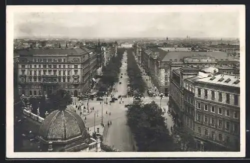 AK Wien, Schottenring aus der Vogelschau