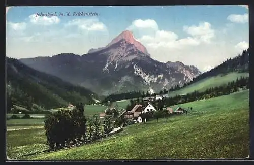 AK Johnsbach, Ortsansicht mit Reichenstein