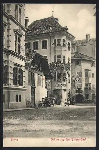 AK Bozen, Batzenhäusl von der Strasse aus