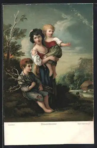 Künstler-AK Stengel & Co. Nr. 29948: Gainsborough: Rustic Children, Bauernkinder