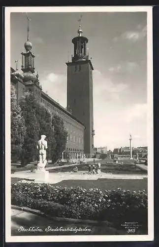 AK Stockholm, Vy fran Stadshusträdgarden