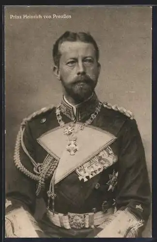 AK Porträt Prinz Heinrich von Preussen in Marineuniform