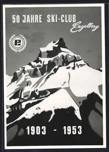 Künstler-AK Engelberg, 50 Jahre Ski-Club (1903-1953)