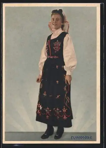 AK Sunnmore, Norwegerin in Volkstracht