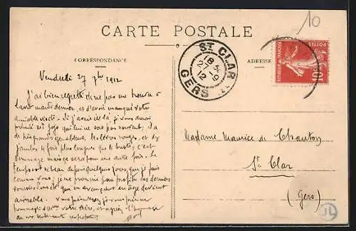 AK Lavit-de-Lomagne, Vue en ballon