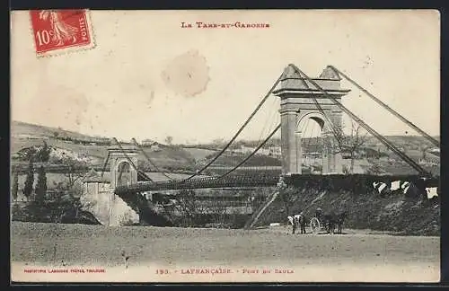 AK Lafrancaise, Pont du Saula et paysage rural environnant