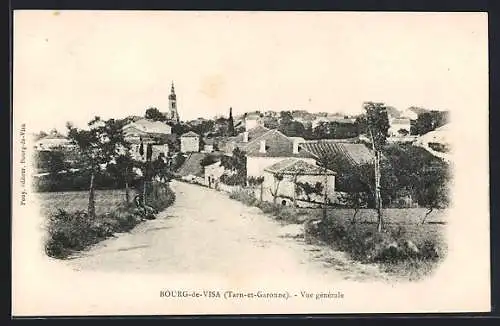 AK Bourg-de-Visa, Vue générale du village et de ses environs